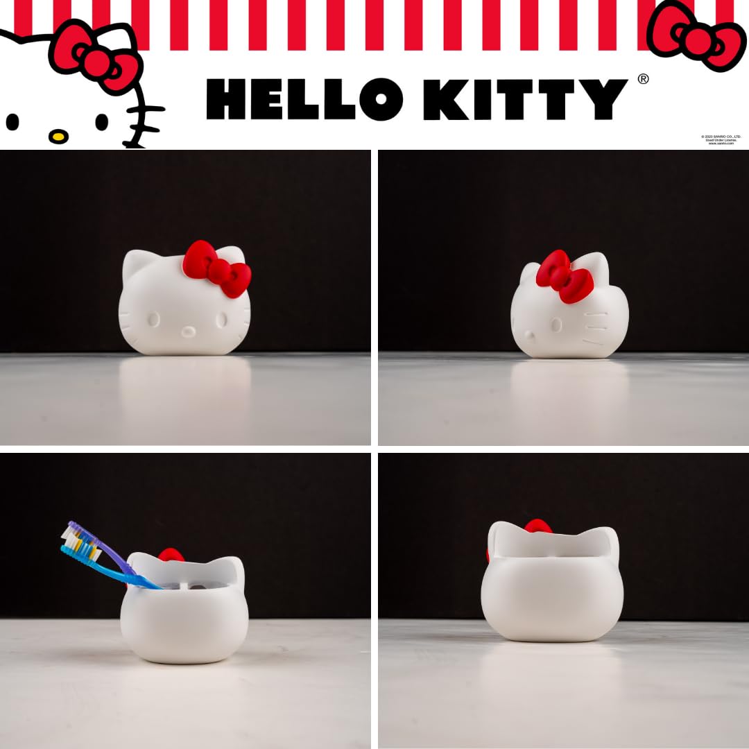Collectibles Hello Kitty Toothbrush Holder - Makeup Brushes/Pens Tumbler, (Officially Licensed Product) By Franco